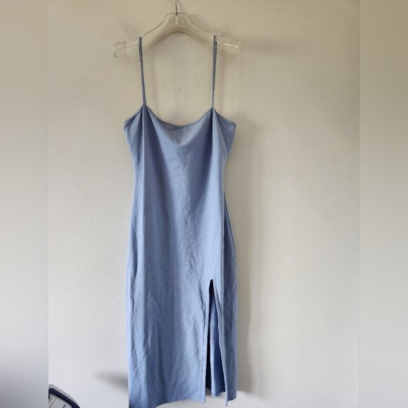 LOVERS + FRIENDS | Skylar Midi Dress Womens Small Blue Bell Spaghetti SZ L - Picture 4 of 9